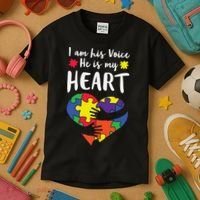 Autism Heart Puzzle Peace Gift For Autism Awareness Kids T-Shirt thumb 3