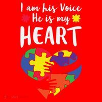 Autism Heart Puzzle Peace Gift For Autism Awareness Santa Hat thumb 1