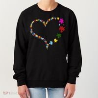 Autism Heart Puzzle Piece Women's Sweatshirt thumb 0