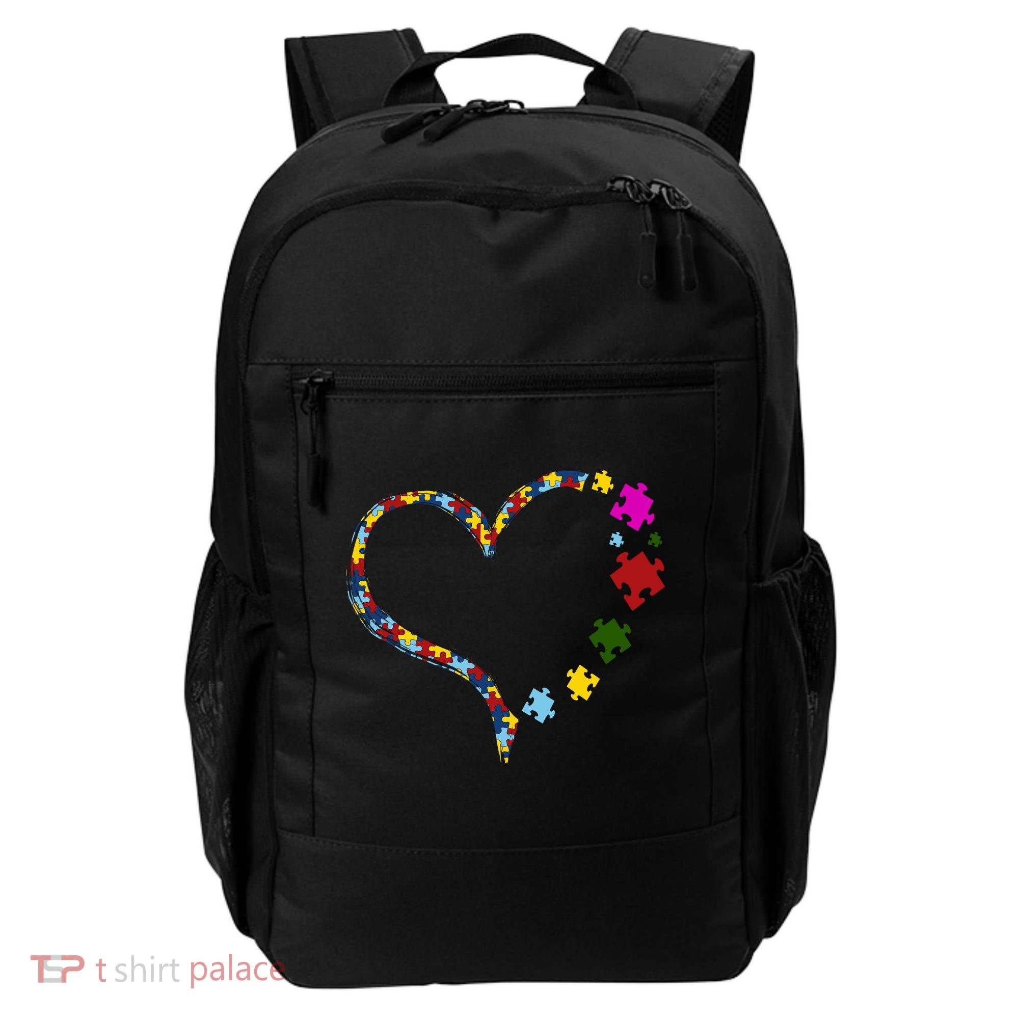 Autism Heart Puzzle Piece Backpack
