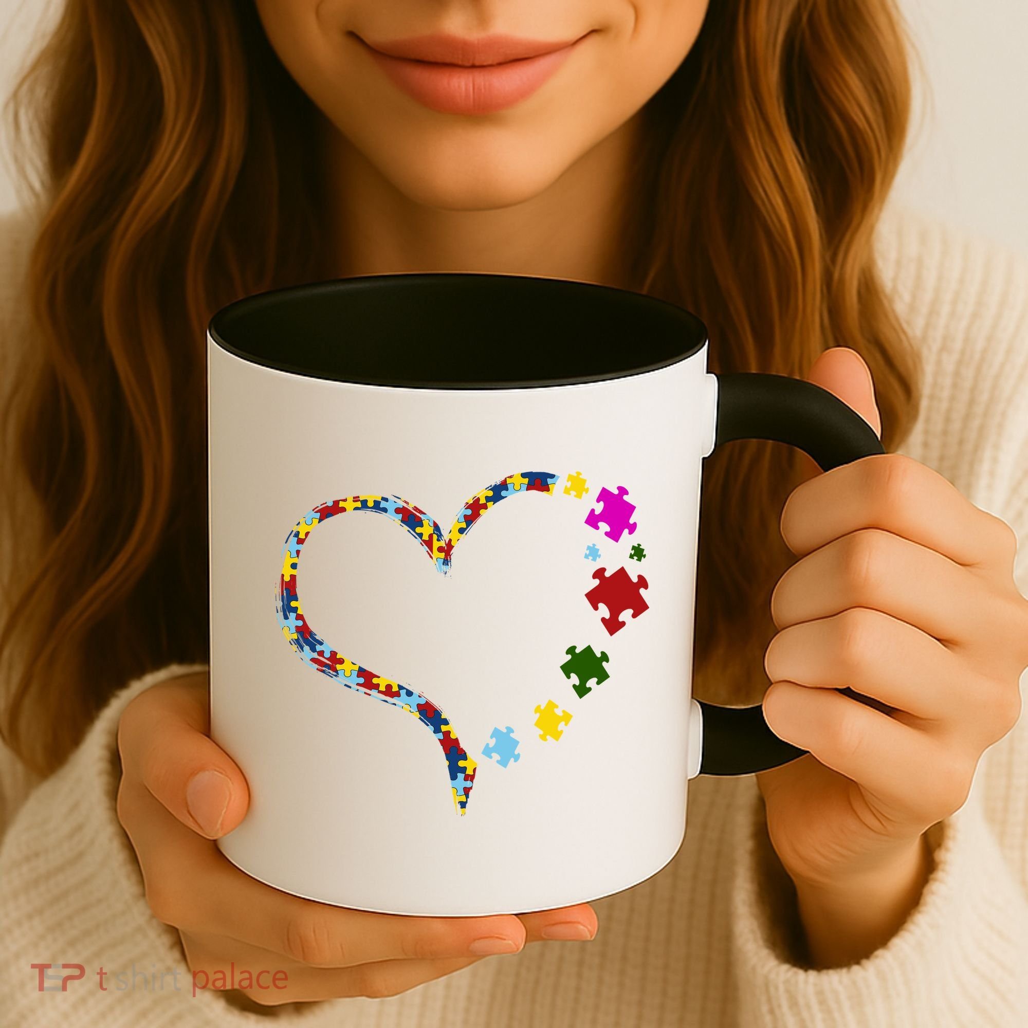 Autism Heart Puzzle Piece Coffee Mug