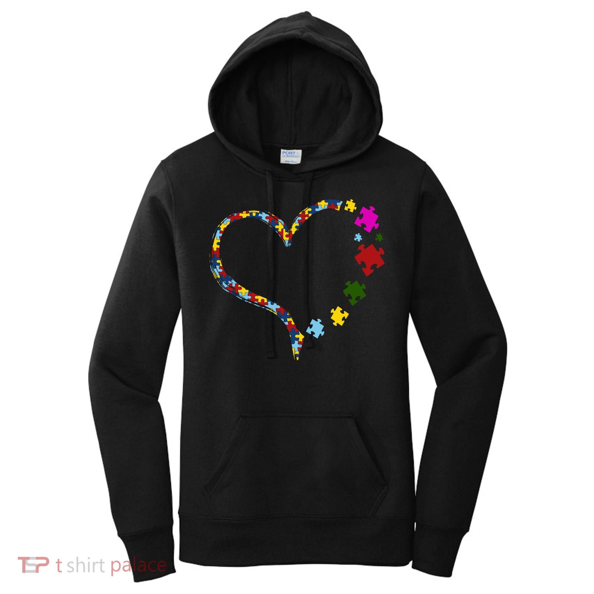 Autism Heart Puzzle Piece Women's Hoodie
