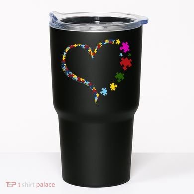 Autism Heart Puzzle Piece Tumbler