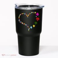 Autism Heart Puzzle Piece Tumbler thumb 0