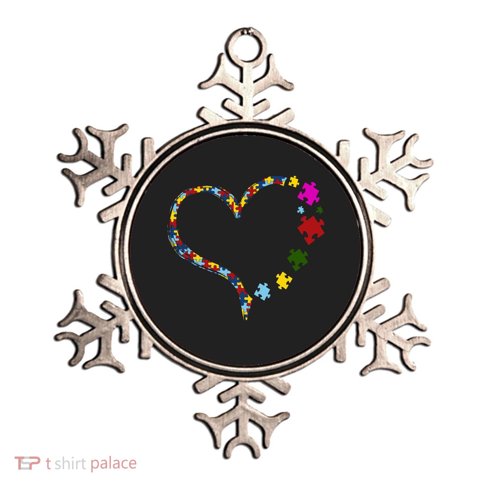 Autism Heart Puzzle Piece Ornament