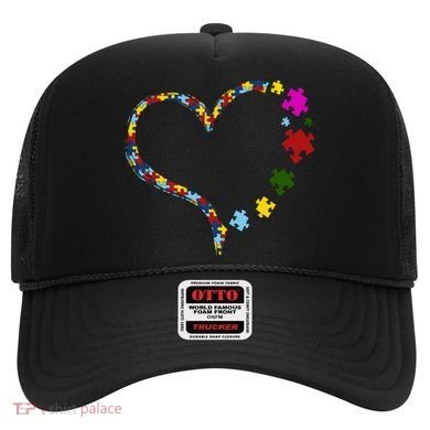 Autism Heart Puzzle Piece Hat