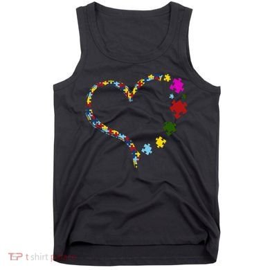 Autism Heart Puzzle Piece Tank Top