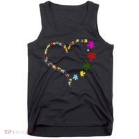 Autism Heart Puzzle Piece Tank Top thumb 0