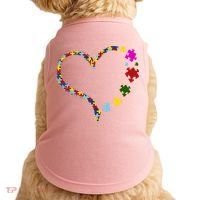 Autism Heart Puzzle Piece Doggie Tank thumb 0