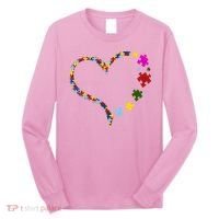 Autism Heart Puzzle Piece Long Sleeve Shirt thumb 0