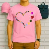 Autism Heart Puzzle Piece T-Shirt thumb 6