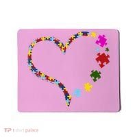 Autism Heart Puzzle Piece Mousepad thumb 0