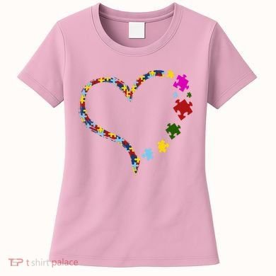 Autism Heart Puzzle Piece Women's T-Shirt
