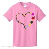 Autism Heart Puzzle Piece Kids T-Shirt thumb 0