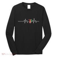 Afghanistan Heart Pulse Flag Long Sleeve Shirt thumb 0