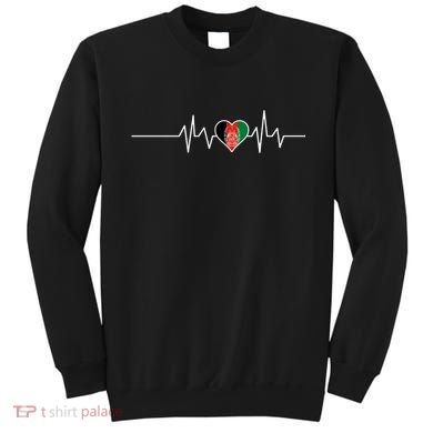 Afghanistan Heart Pulse Flag Sweatshirt