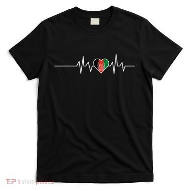 Afghanistan Heart Pulse Flag T-Shirt