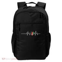 Afghanistan Heart Pulse Flag Backpack thumb 0