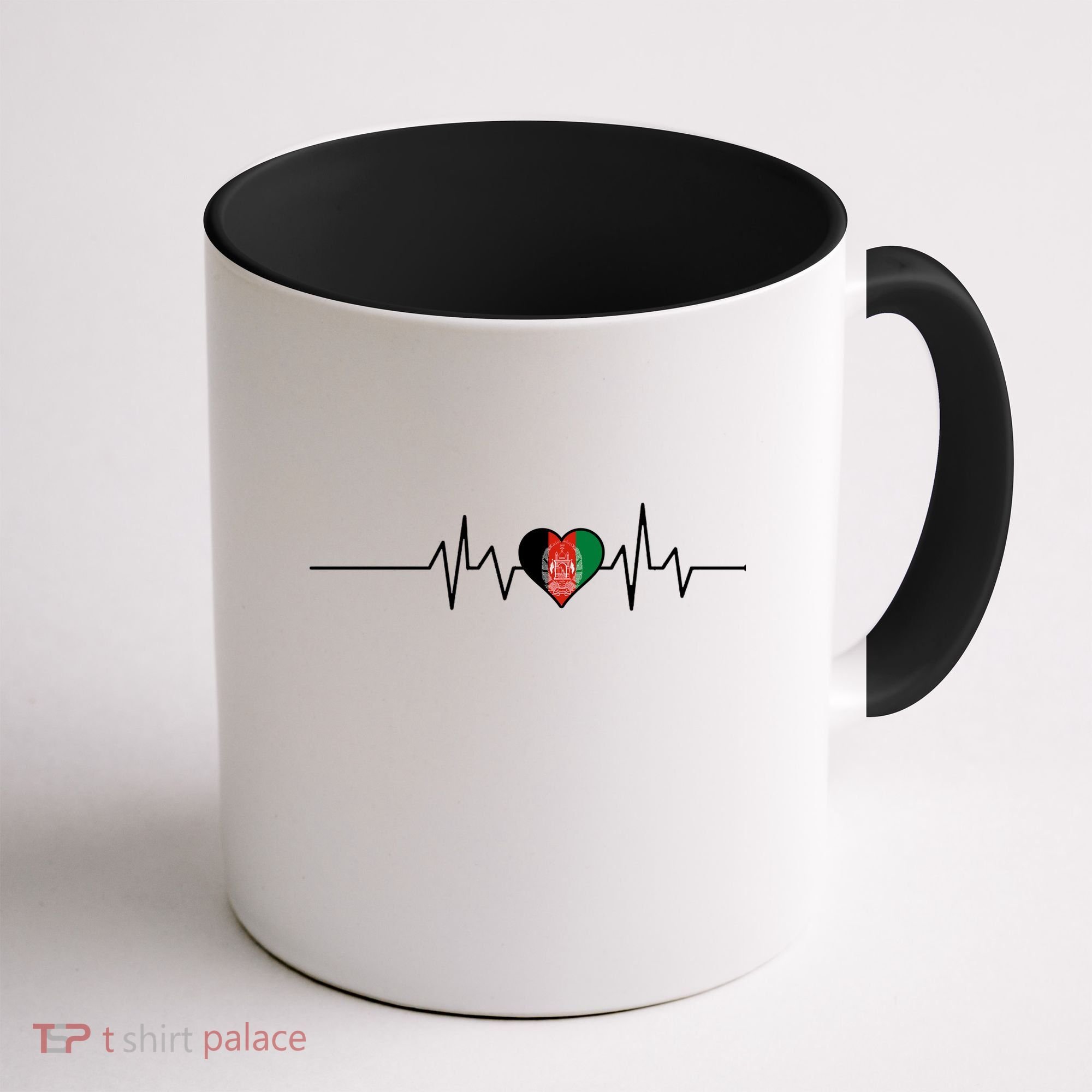 Afghanistan Heart Pulse Flag Coffee Mug