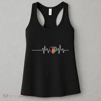 Afghanistan Heart Pulse Flag Women's Tank Top thumb 3