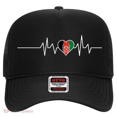 Afghanistan Heart Pulse Flag Hat