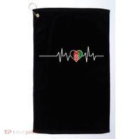 Afghanistan Heart Pulse Flag Golf Towel thumb 0