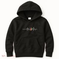 Afghanistan Heart Pulse Flag Kids Hoodie thumb 0