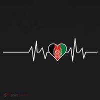 Afghanistan Heart Pulse Flag Tote Bag thumb 4