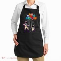 Astronaut Holding Planet Balloons STEM place Apron thumb 2