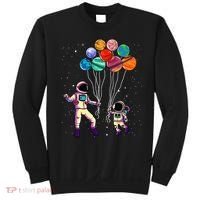 Astronaut Holding Planet Balloons STEM place Sweatshirt thumb 0