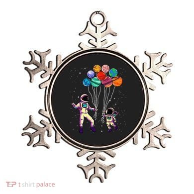Astronaut Holding Planet Balloons STEM place Ornament