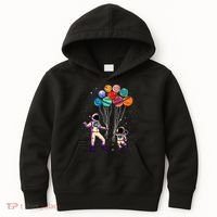 Astronaut Holding Planet Balloons STEM place Kids Hoodie thumb 0