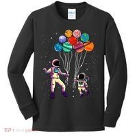 Astronaut Holding Planet Balloons STEM place Kids Long Sleeve Shirt thumb 0