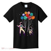 Astronaut Holding Planet Balloons STEM place Kids T-Shirt thumb 0