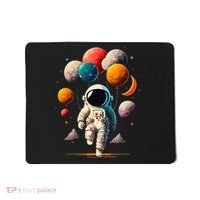 Astronaut holding Planet Balloons Solar System space Mousepad thumb 0