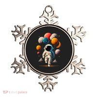 Astronaut holding Planet Balloons Solar System space Ornament thumb 0