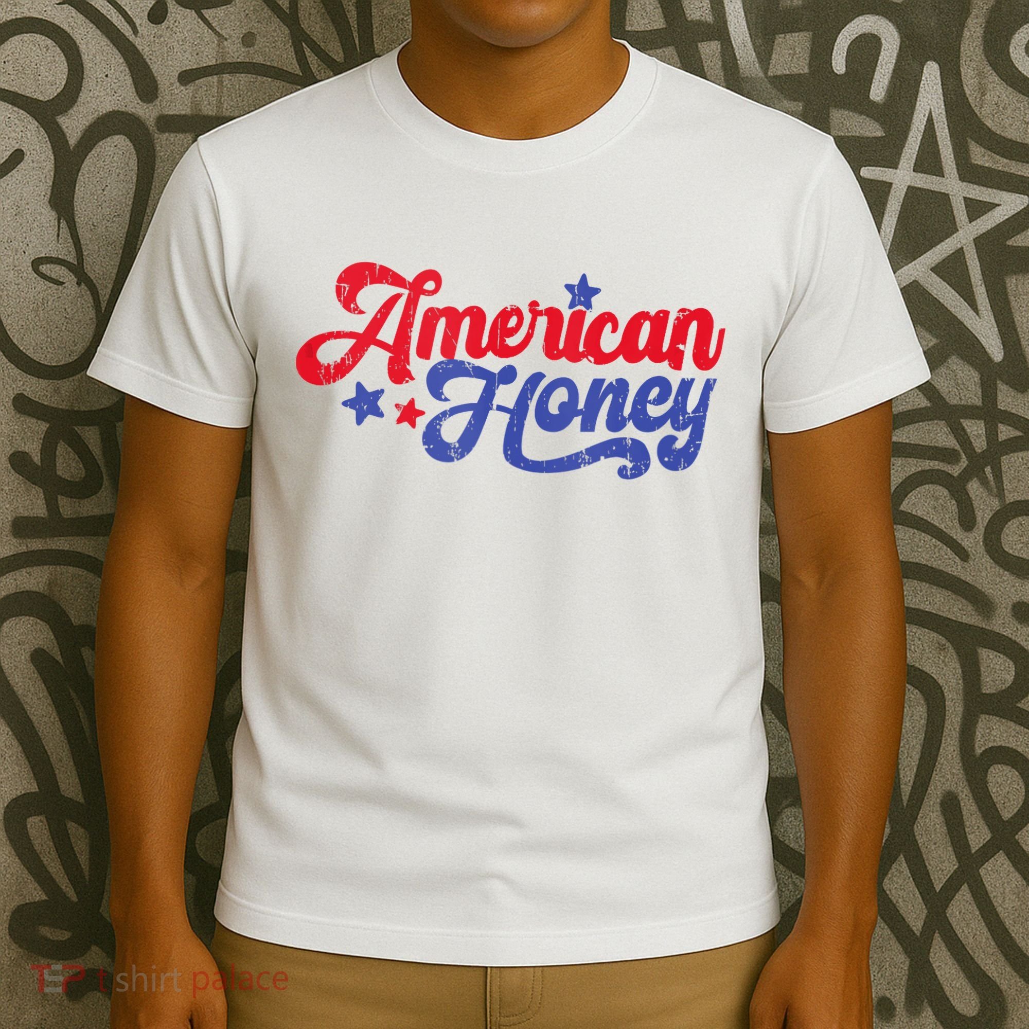 American Honey Patriot Western 4th Of July Independence T-Shirt