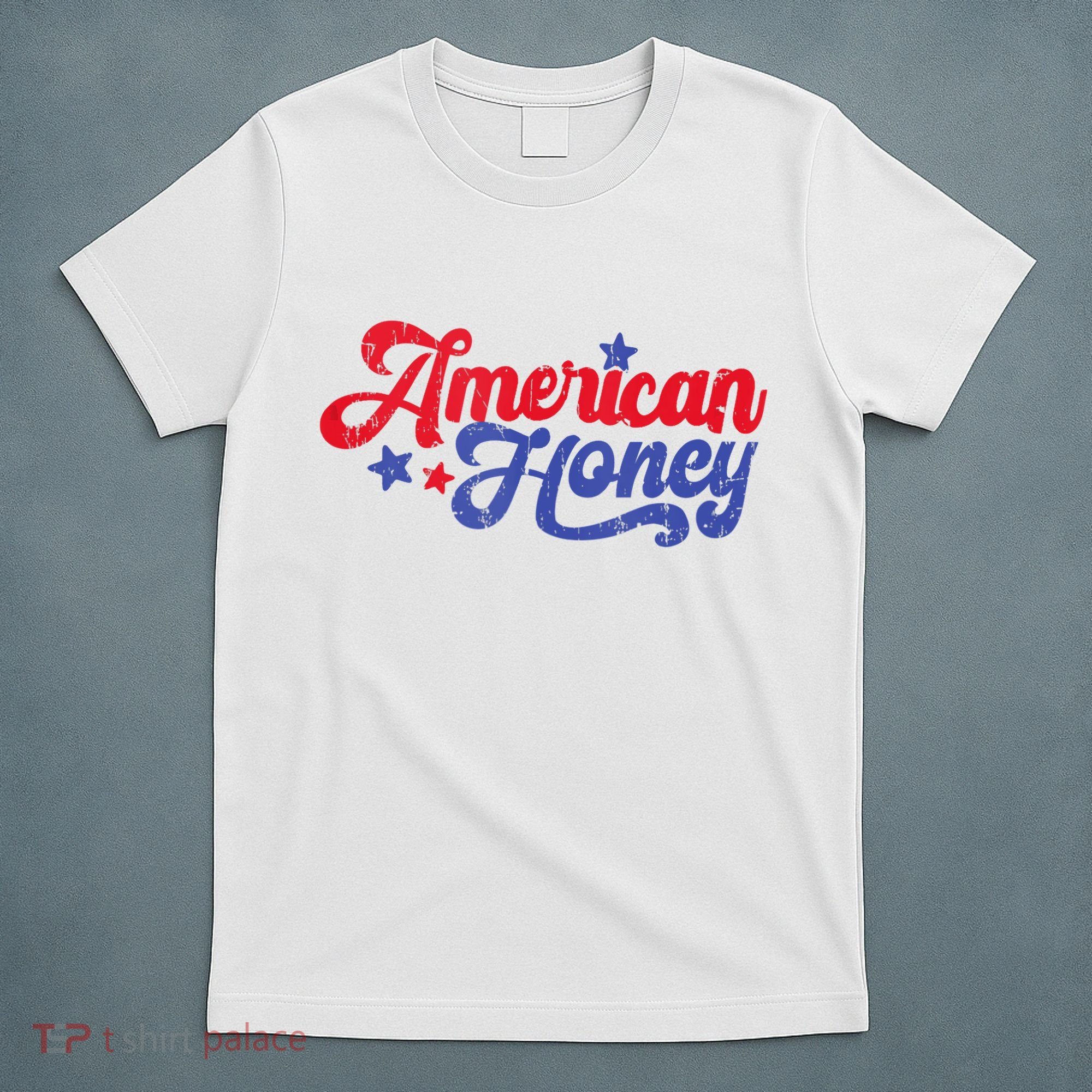 American Honey Patriot Western 4th Of July Independence T-Shirt