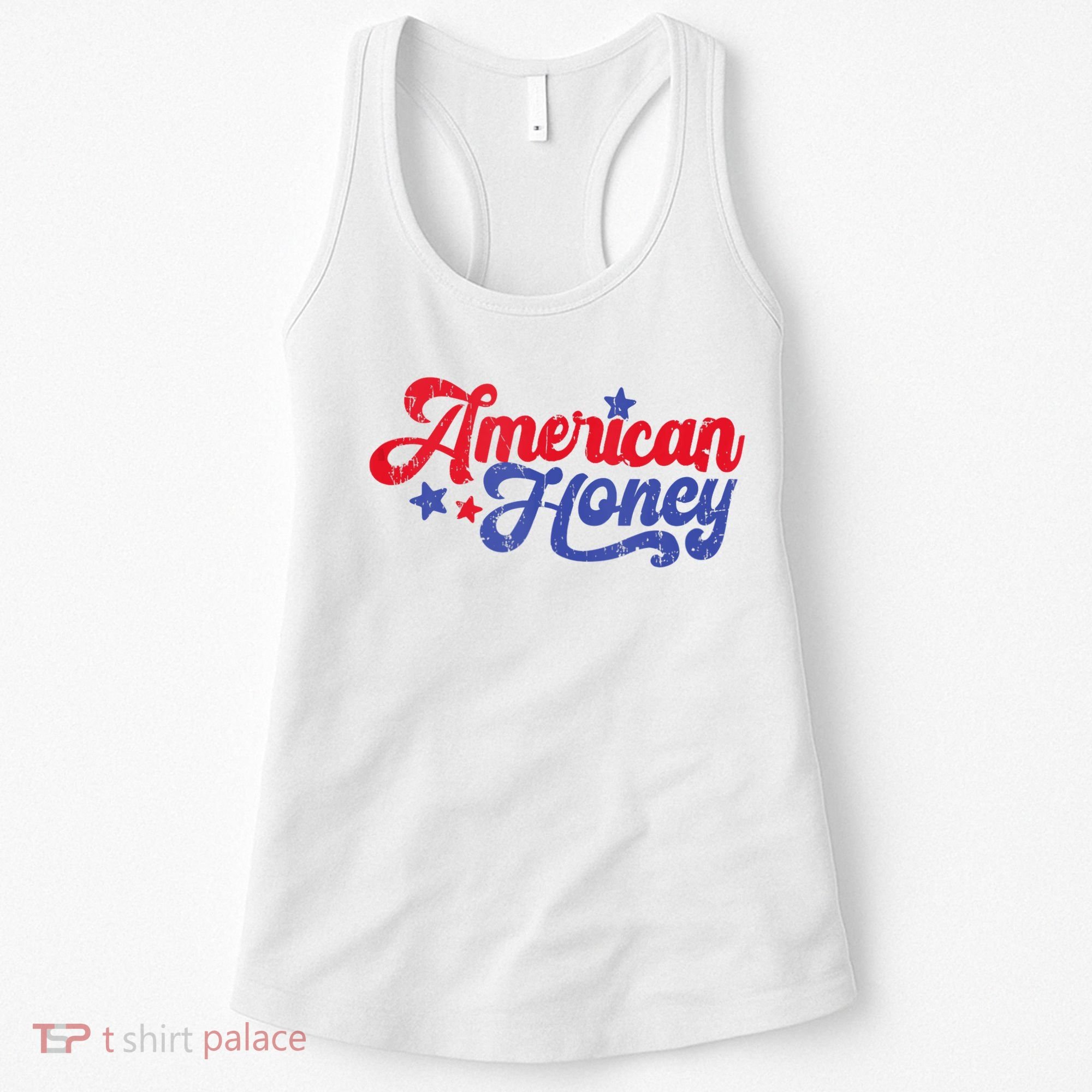 American Honey Patriot Western 4th Of July Independence Women's Tank Top