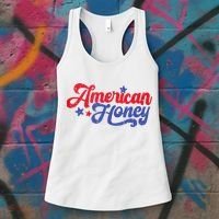 American Honey Patriot Western 4th Of July Independence Women's Tank Top thumb 3