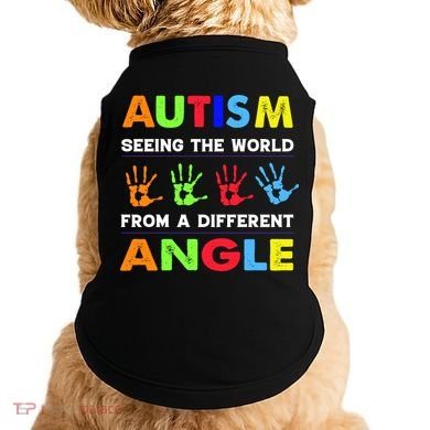 Autism Hand Prints Seeing The World From A Different Angle Doggie Tank