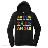 Autism Hand Prints Seeing The World From A Different Angle Women's Hoodie thumb 0