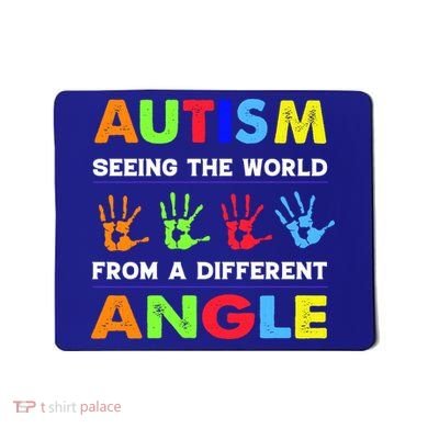 Autism Hand Prints Seeing The World From A Different Angle Mousepad