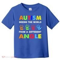 Autism Hand Prints Seeing The World From A Different Angle Toddler T-Shirt thumb 0