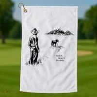 American Heartbreak Quiet Heavy Dream Golf Towel thumb 1