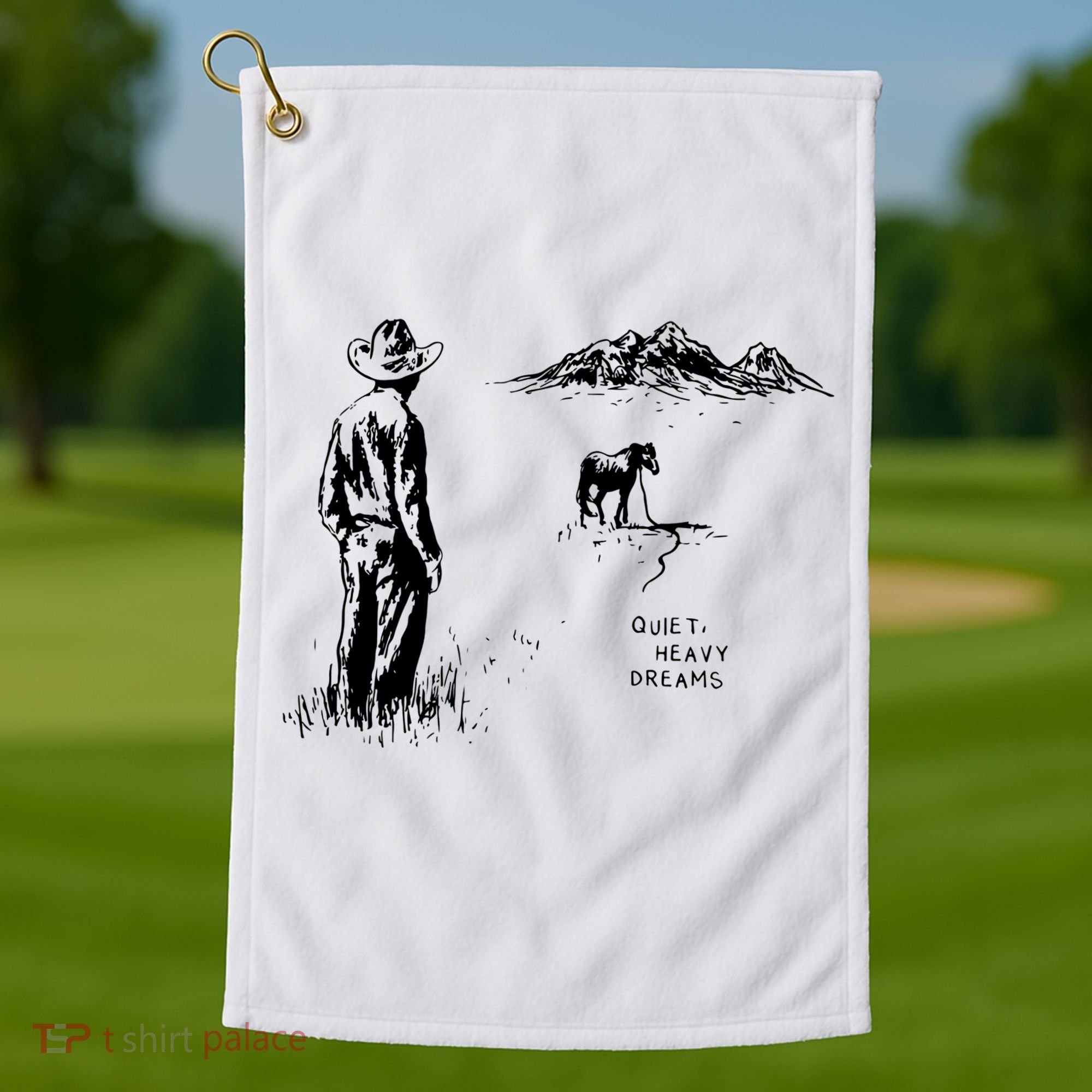 American Heartbreak Quiet Heavy Dream Golf Towel