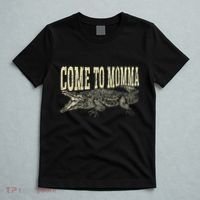 Alligator Hunter Quote Come To Momma Funny Gator Hunting T-Shirt thumb 5