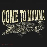 Alligator Hunter Quote Come To Momma Funny Gator Hunting Mousepad thumb 1