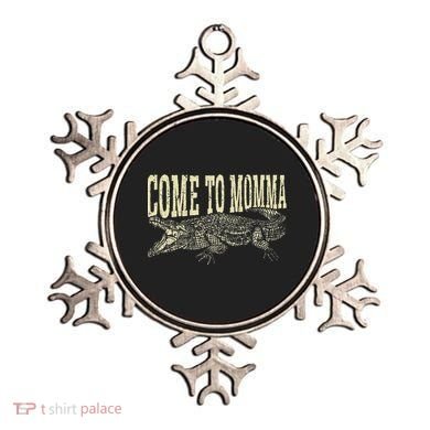 Alligator Hunter Quote Come To Momma Funny Gator Hunting Ornament