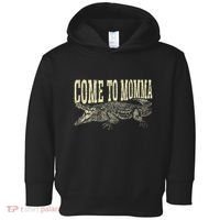 Alligator Hunter Quote Come To Momma Funny Gator Hunting Toddler Hoodie thumb 0
